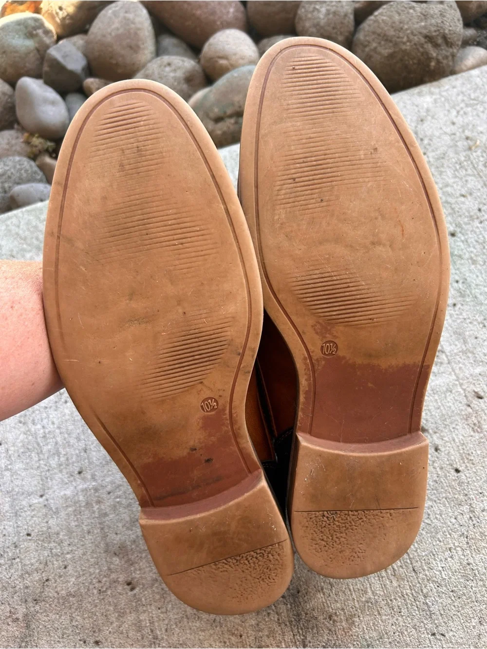 Classic Tan Leather Derby Shoes for Men